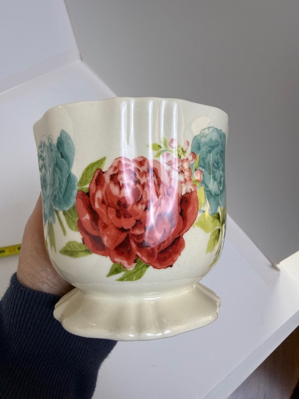 The Pioneer Woman “Blossom Jubilee” Yellow Floral Sugar Bowl with Lid - Picture 8 of 9